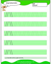 okul öncesi çizgi çalışma sayfaları